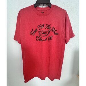 Vans Off The Wall Class Of ‘66 Red Men’s Cotton T-Shirt Size‎ Medium